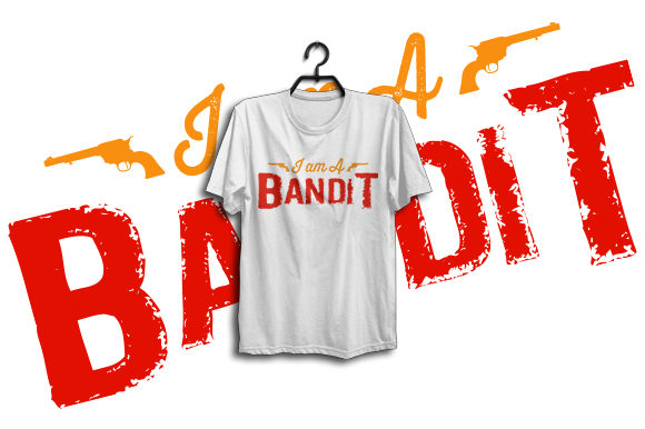 Bandit Songs T-shirt Design for Embroidery