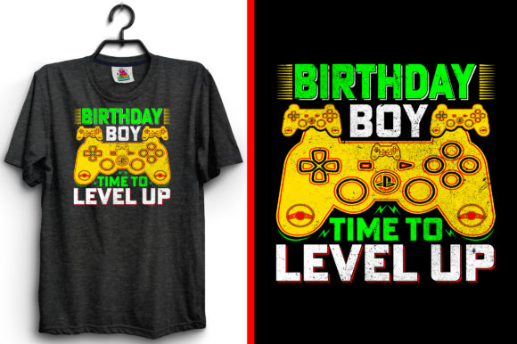 Birthday Boy Time to Game: A Graphics Gem for Print Templates