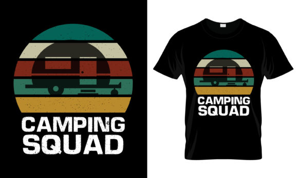 Camping Squad T-Shirt: A Perfect Addition for Outdoorsy Graphics