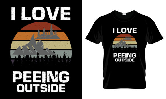 Exploring the I Love Peeing Outside T-Shirt Design