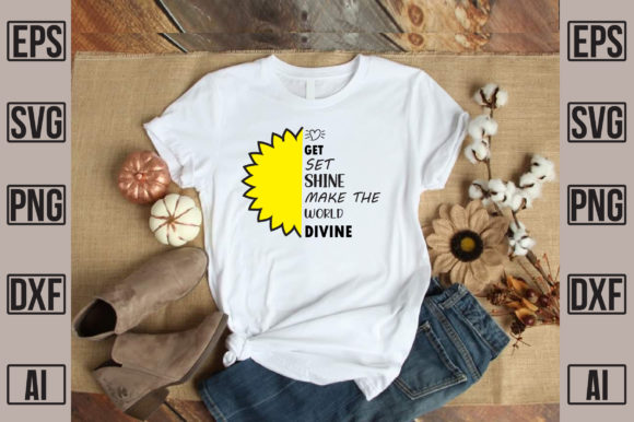 Get Set Shine: A Divine Choice for T-Shirt Designs & Graphics