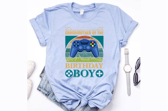 Grandmother of the Birthday Boy: A Versatile T-Shirt Design
