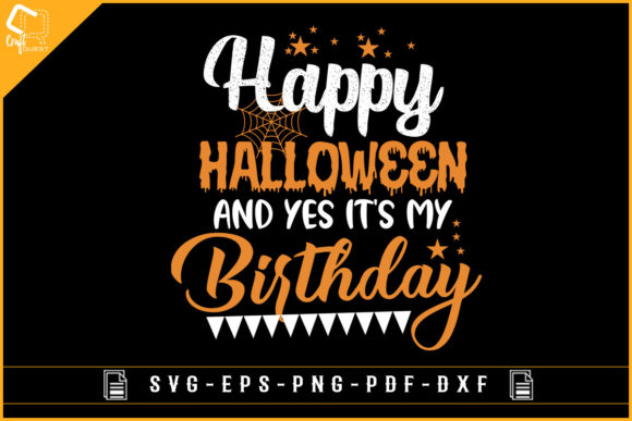 Halloween and Birthday T-shirt Design for Creative Graphics