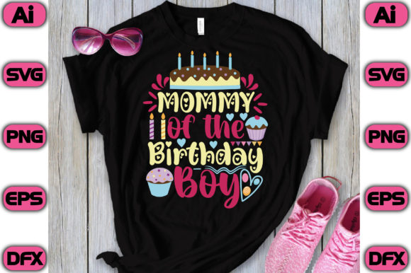 Mommy of the Birthday Boy: A Perfect Fit for T-Shirt Designs and Graphics