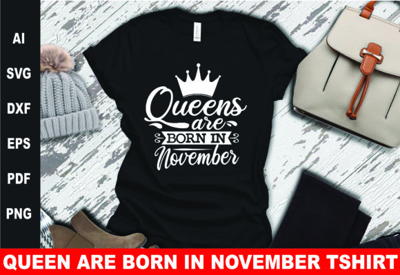 Queens Are Born in November SVG: A Versatile Graphics Asset