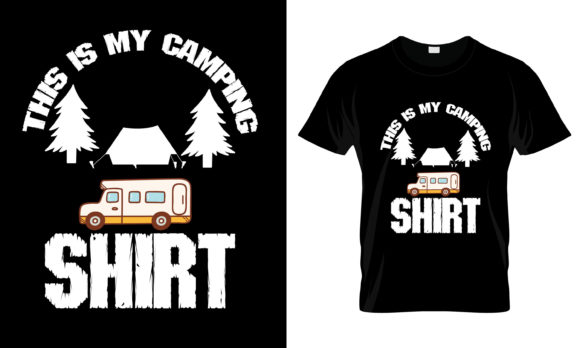 Review: This is My Camping T-Shirt Graphics for Print Templates