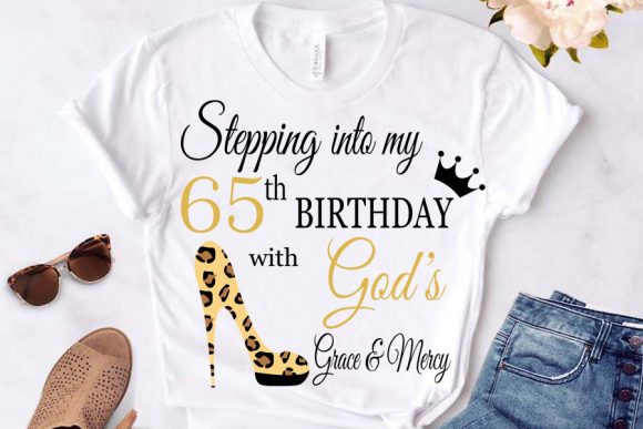 Reviewing a 65th Birthday SVG Graphic for T-Shirt Designs