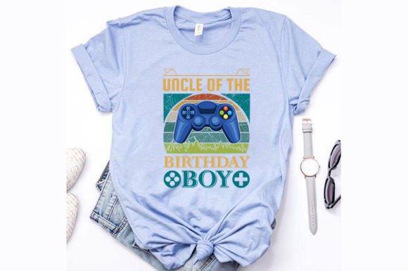 Uncle of the Birthday Boy: A Versatile T-Shirt Design for Publishers