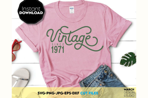 Vintage Birthday Design Graphics for Crafters